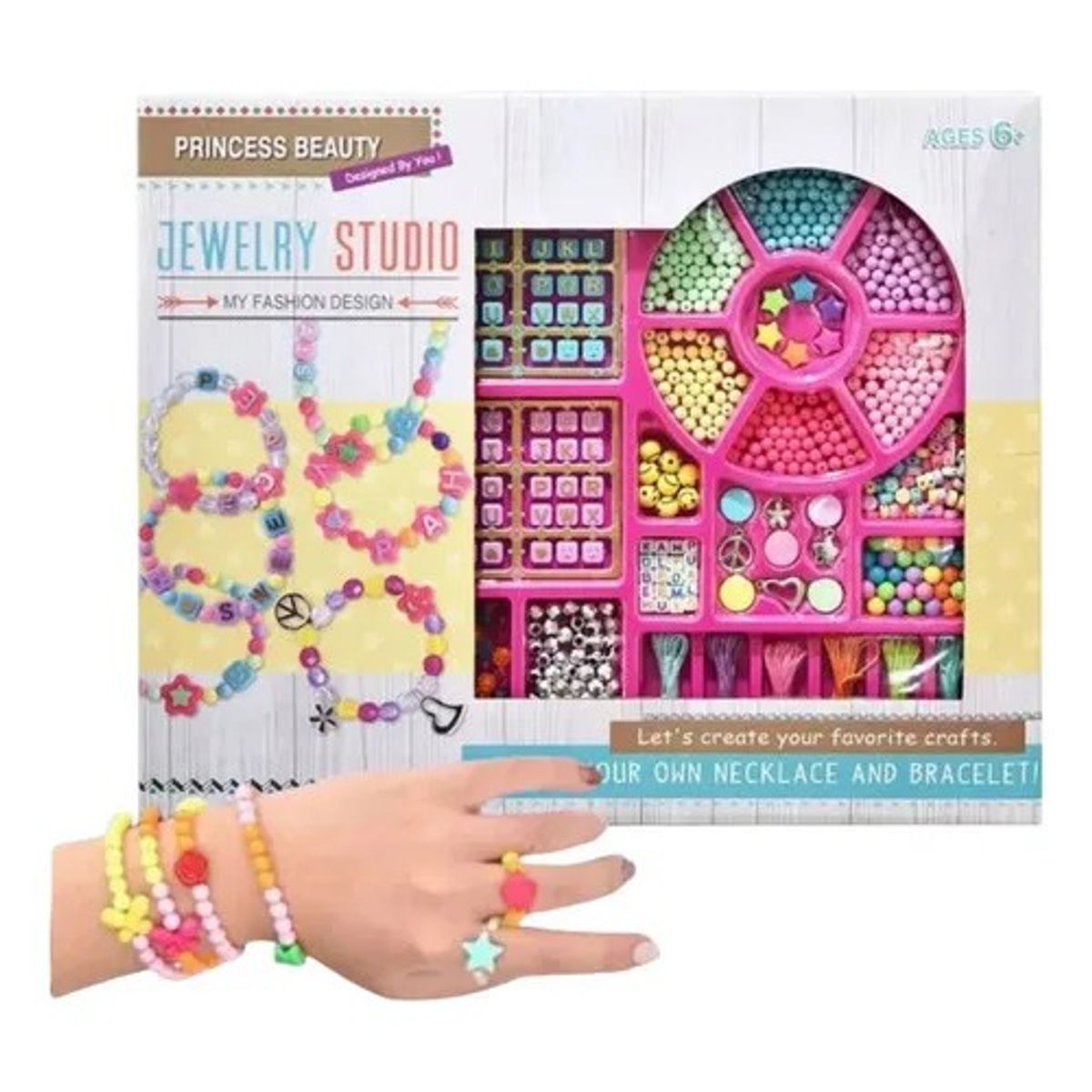 GENERICO - Mostacillas Para Armar Crear Pulseras Collares Niñas Niños