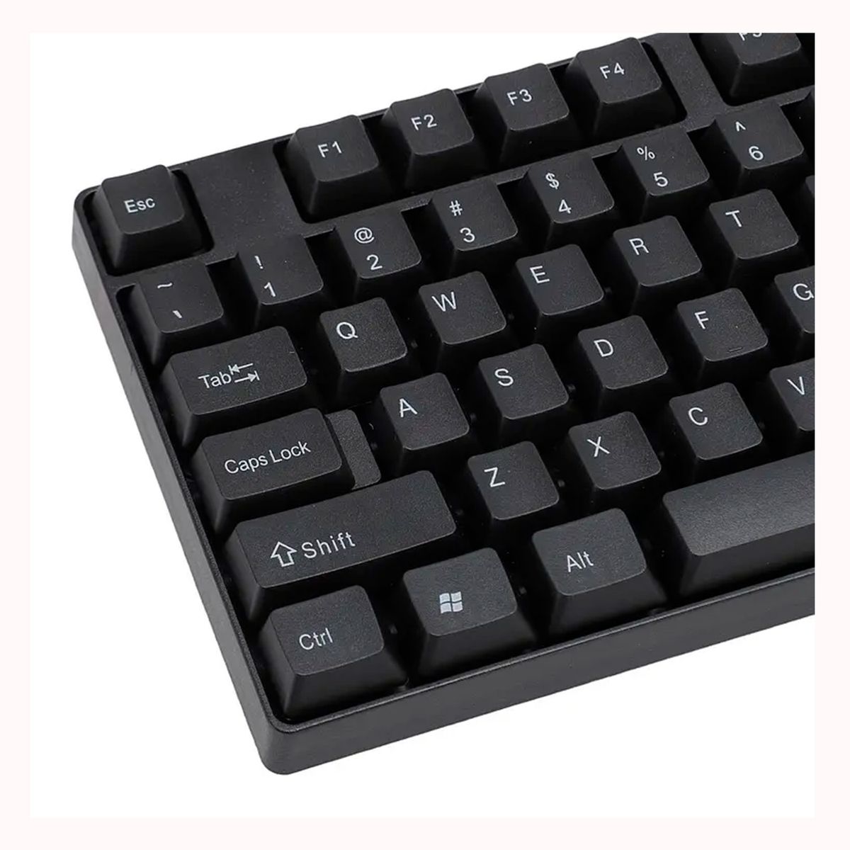 GENERICO - Kit combo teclado y mouse alámbrico color negro