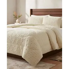 GENERICO - Cubrecama Diseño Texturizado con Chiporro 2 Plazas