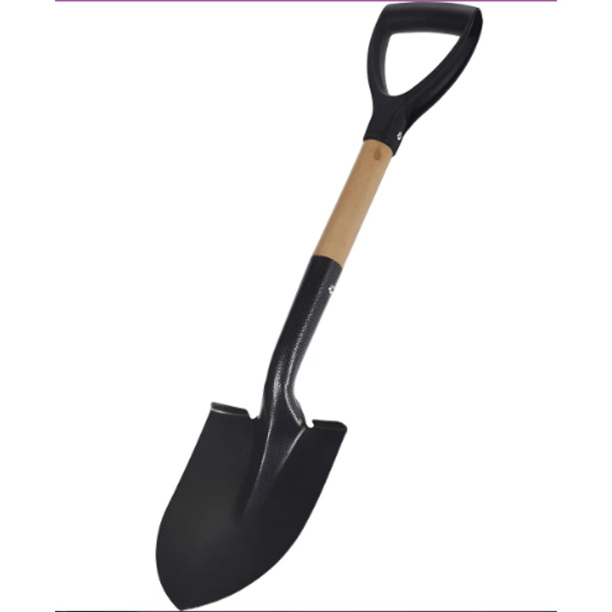 GENERICO - Pala De Construcción Jardinería Punta De Huevo 70cm Negro
