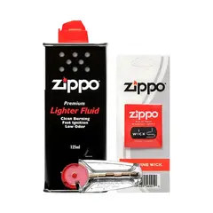 ZIPPO - Pack Bencina + 6 Piedras + Mecha