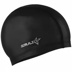 IMPOPLANET - GORRO DE NATACION LYCRA AJUSTE UNIVERSAL NEGRO