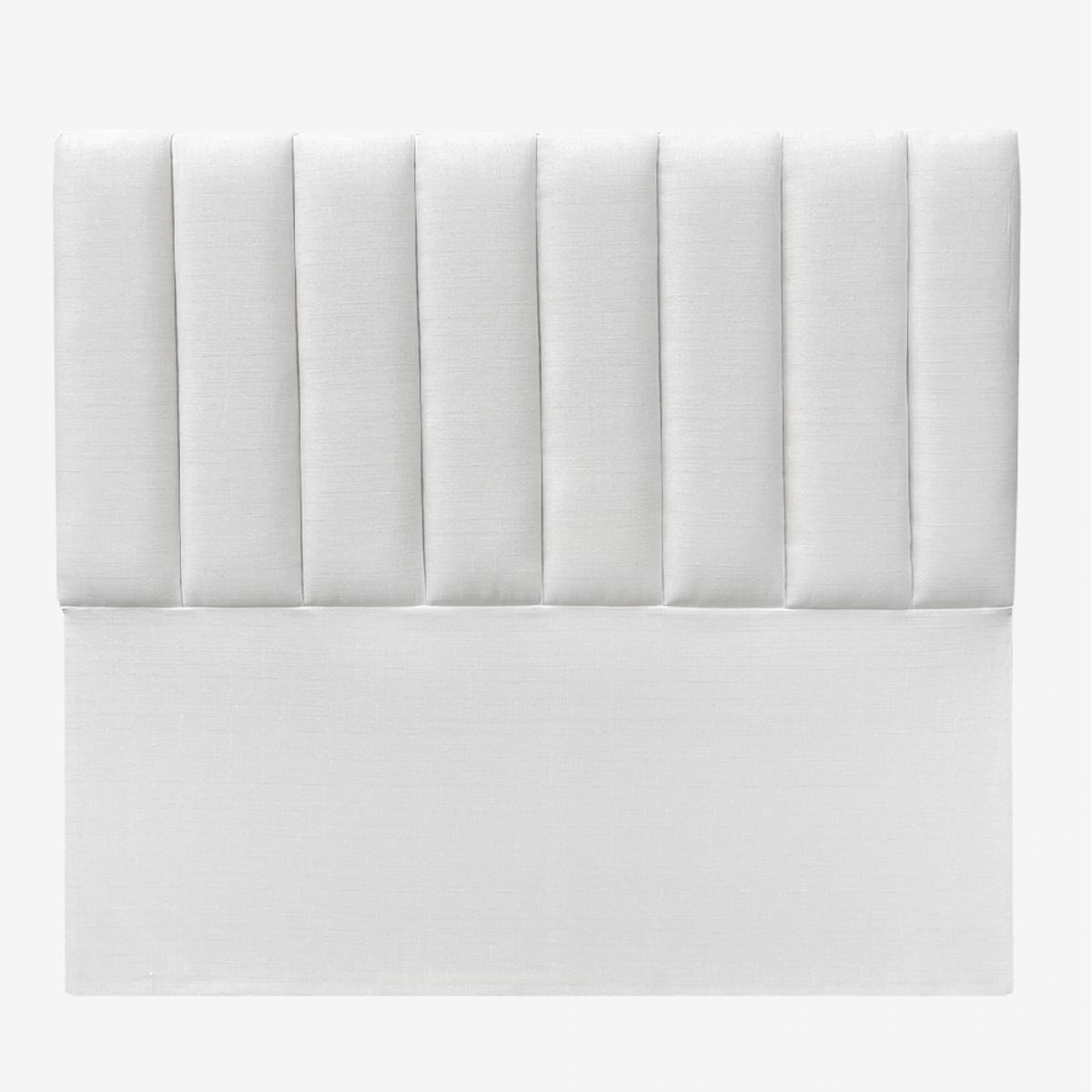 GENERICO - Respaldo Tubular al piso Super King felpa Blanco