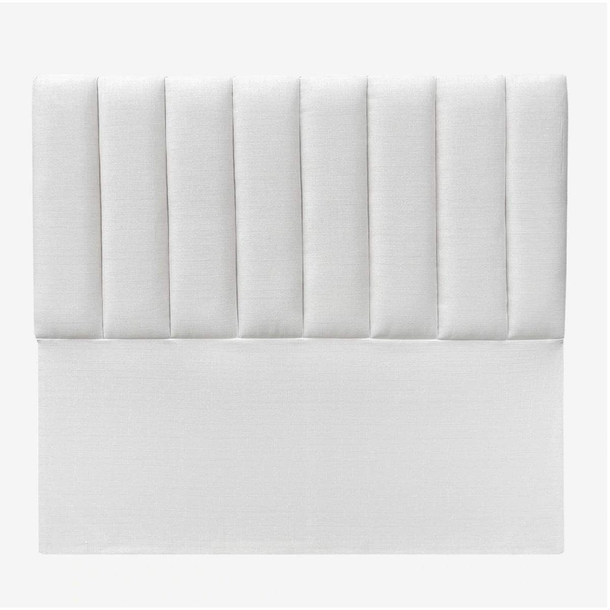 GENERICO - Respaldo Tubular al piso Super King felpa Blanco