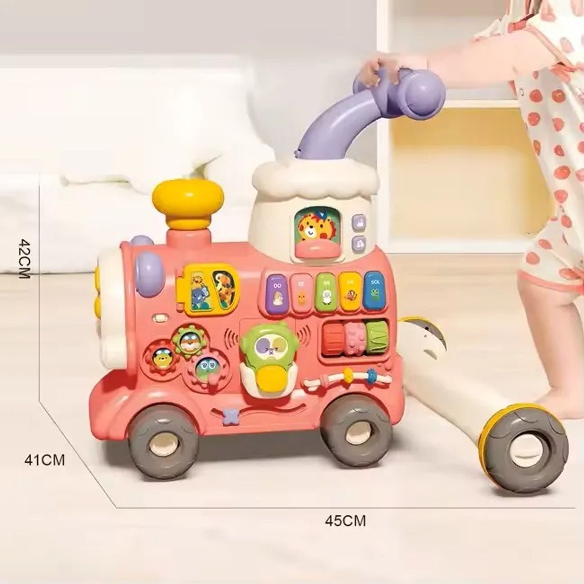 GENERICO - Andadera Bebe Caminador Multifuncional Bebes Trencito 5 En 1
