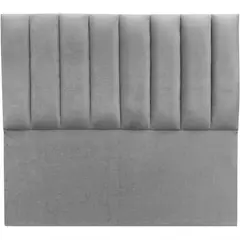 GENERICO - Respaldo Tubular al piso Lino Gris 1.5 Plazas