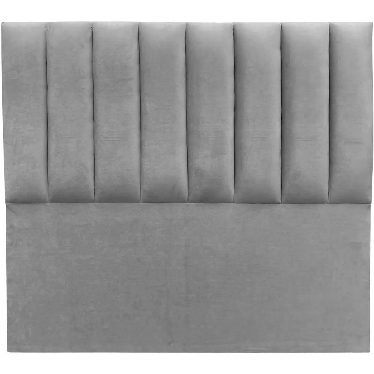 GENERICO - Respaldo Tubular al piso Super King Lino Gris