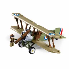 AZULAMAR - Juguete Bloques De Retro Fighter Militar Ww1 Regalo Avión de combate Sopwith Camel S