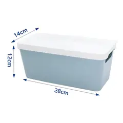 GENERICO - Caja Organizadora Plástica Con Tapa 28x14x12cm