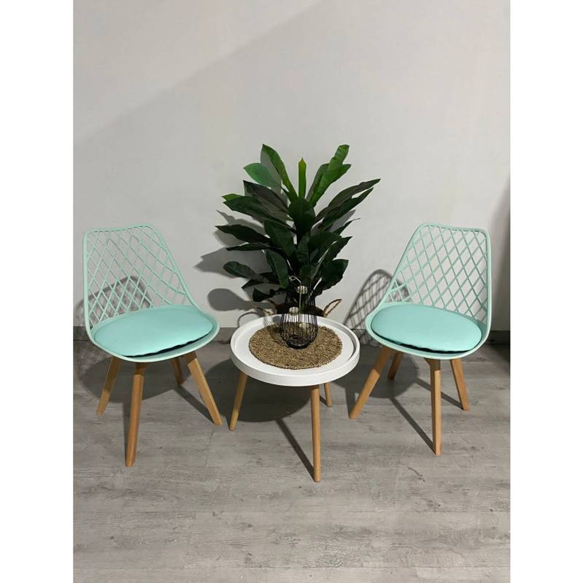 MOAD - Set Terraza Tulip Exterior Mesa Blanca