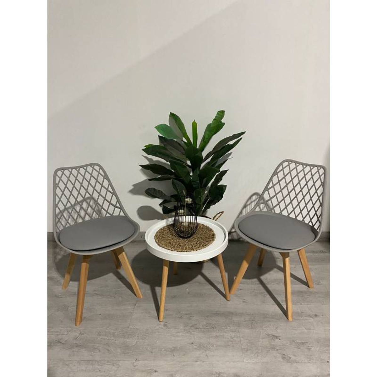 MOAD - Set Terraza Tulip Exterior Mesa Blanca