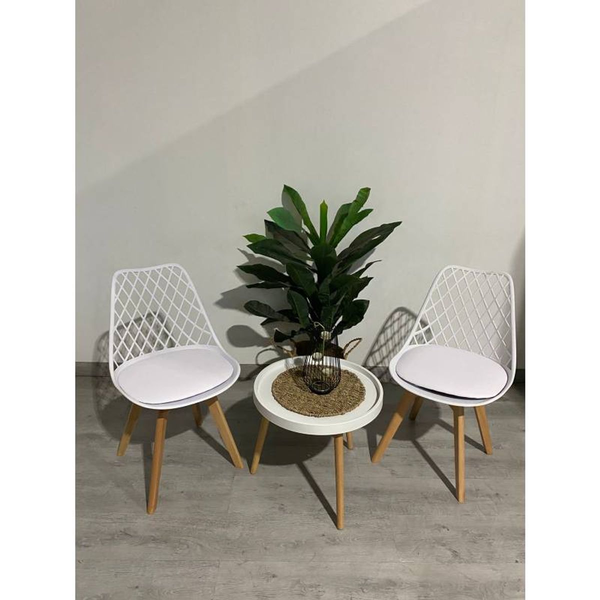 MOAD - Set Terraza Tulip Exterior Mesa Blanca