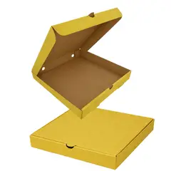 GENERICO - Caja Para Pizza 32x32x4cm 50 Unidades Vitrauss - Amarillo