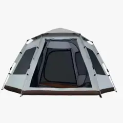 ANGELES DEL HOGAR - Carpa Automática Hexagonal Impermeable Para 6 Personas 240x270x160