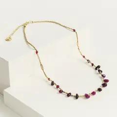 LOUNGE - Collar Mujer Mostacillas Piedras