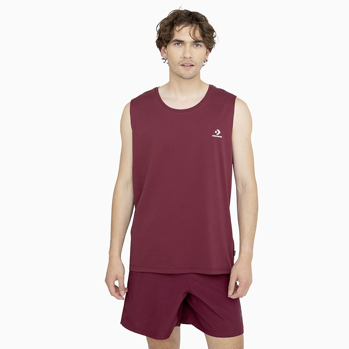 CONVERSE - Polera Converse Star Chevron Tank S/M Hombre Morado
