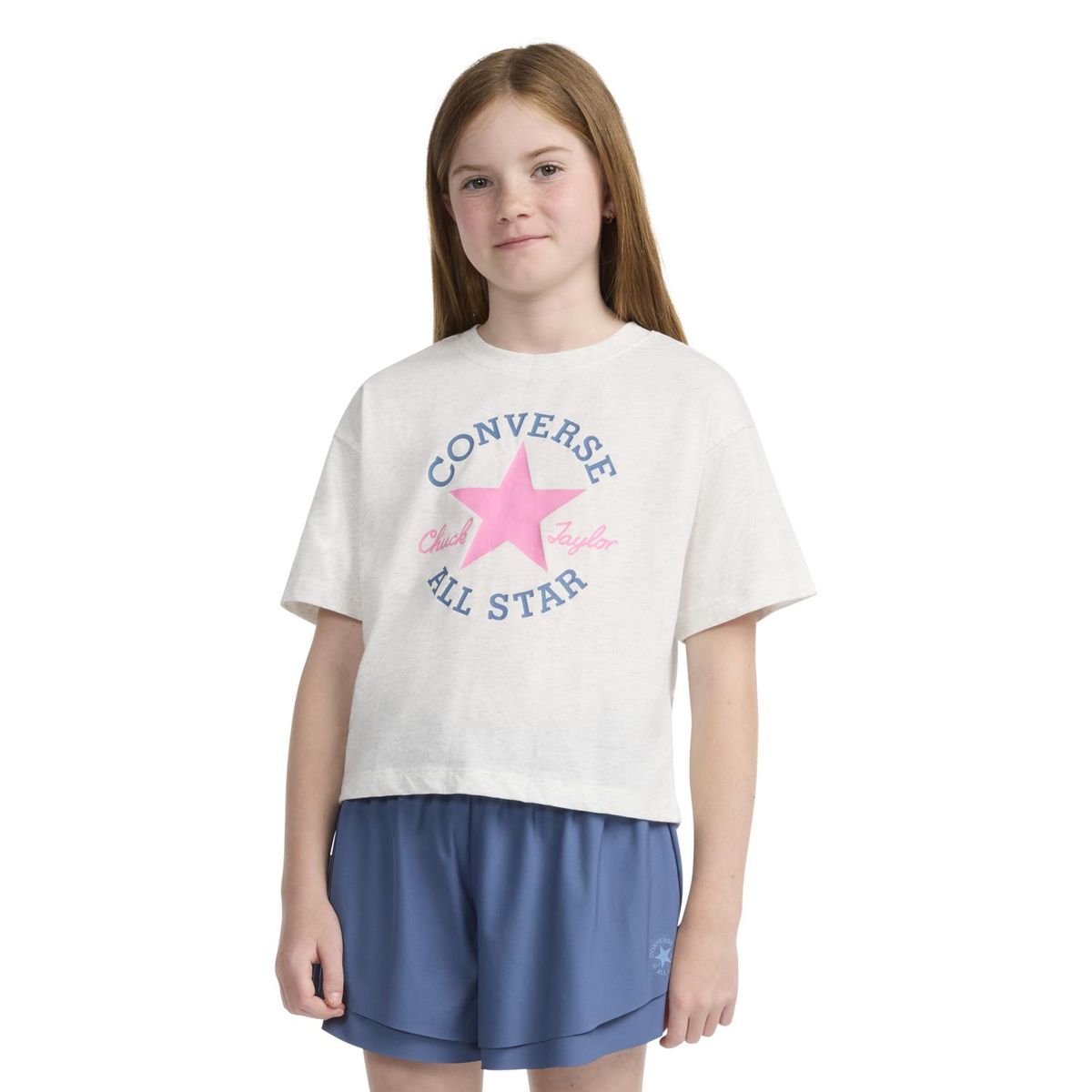 CONVERSE - Polera Converse Diected M/C Jr. Niños Gris