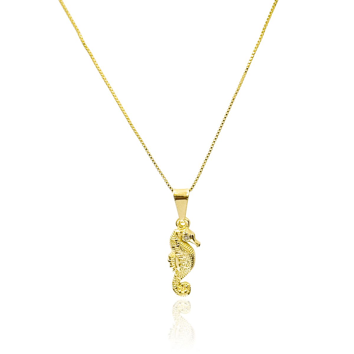 COGGIOLA - Collar Caballo De Mar Veneciana Enchapado Oro 18K
