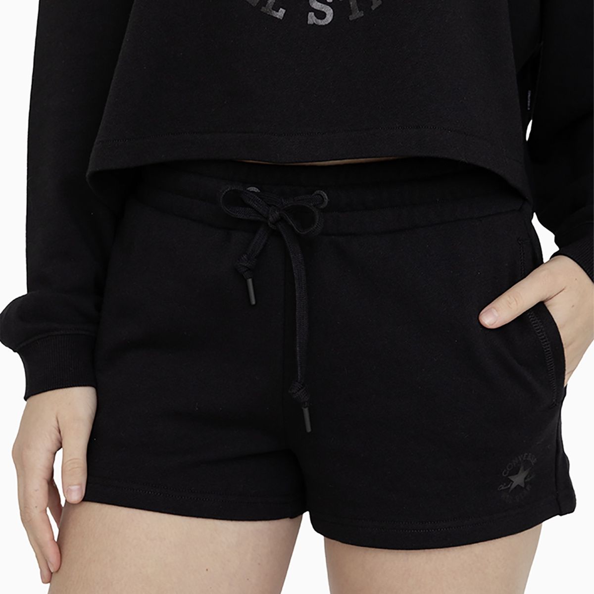 CONVERSE - Short Converse Classic Mujer Negro