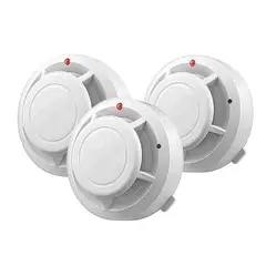 GENERICO - Detector De Humo Con Alta Cobertura Y Alarma C/sonido, 3 Pzs