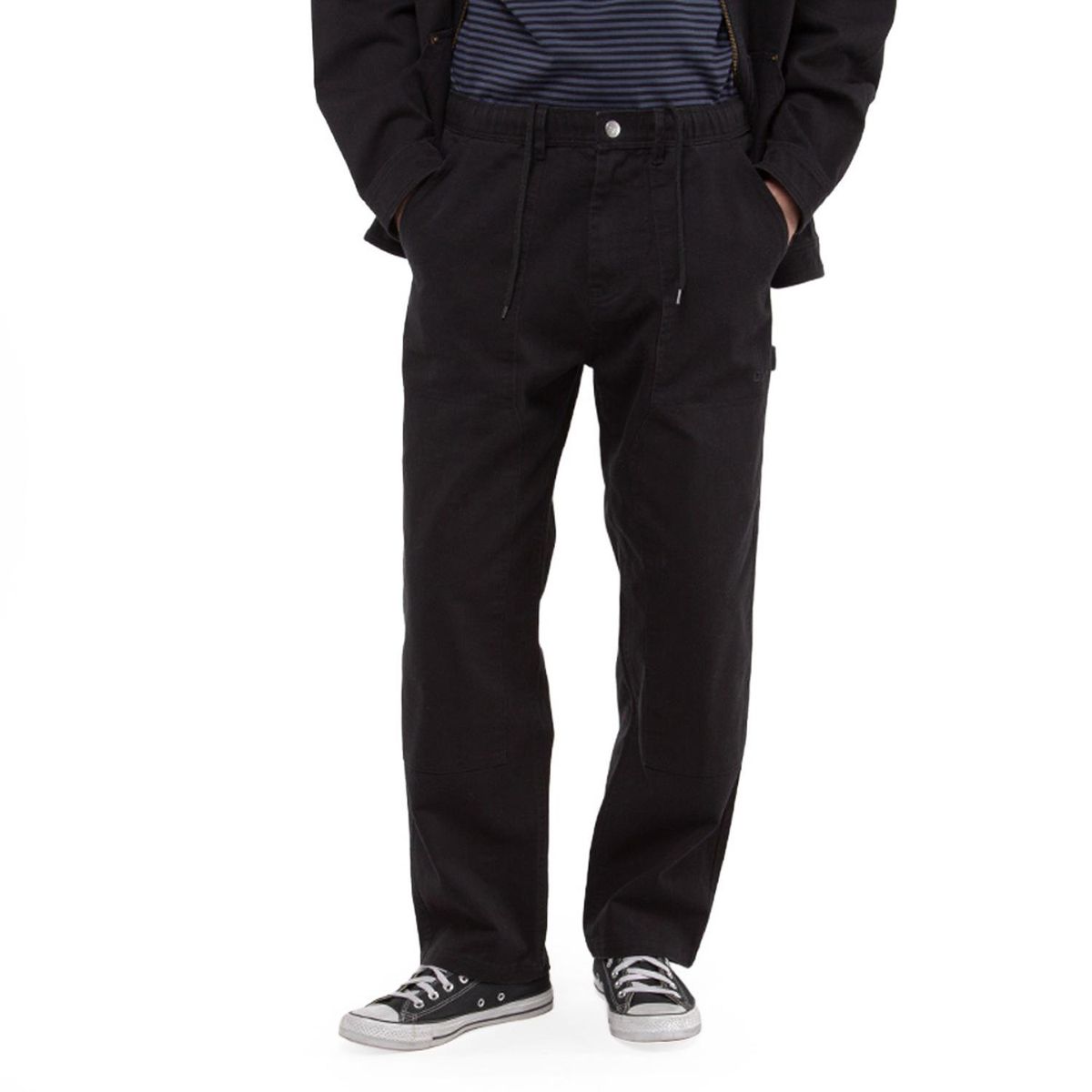 CONVERSE - Pantalón Converse Harbor Double Knee Hombre Negro