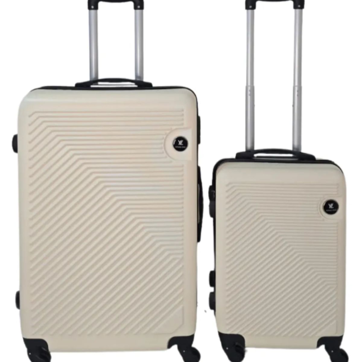 GENERICO - Pack de 2  Maletas Rigidas 10 kg y 28 kg Cabina y Bodega Beige