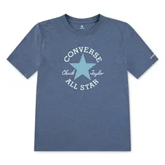 CONVERSE - Polera Diected Chuck Patch M/C Jr. Niños Azul