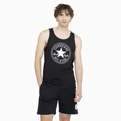 CONVERSE - Polera Chuck Patch Tank S/M Hombre Negro