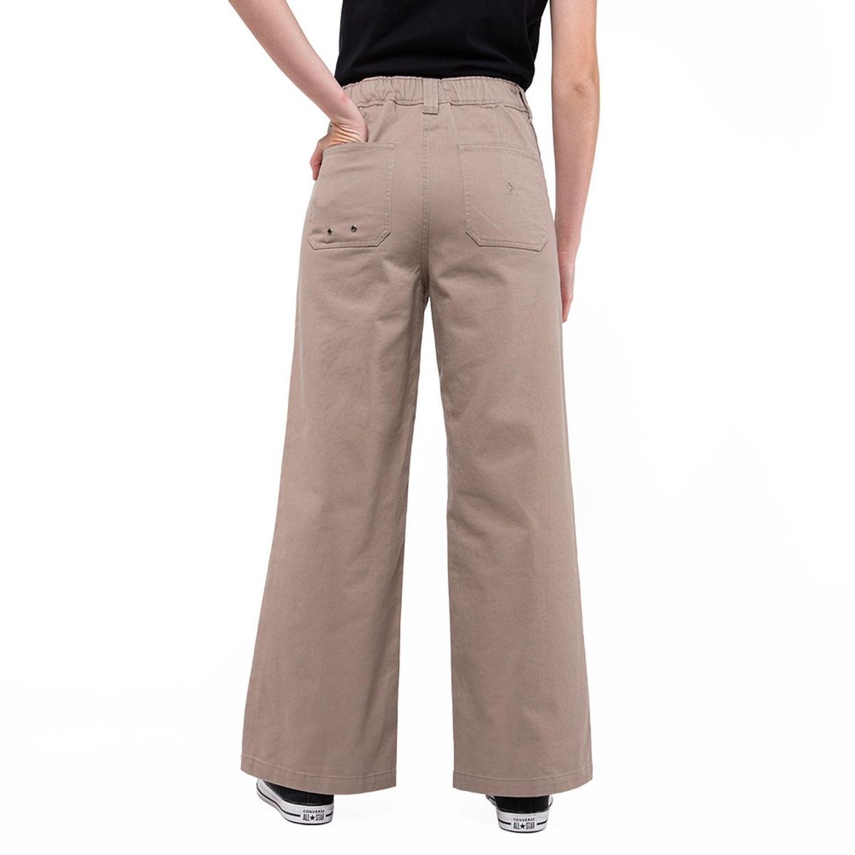 CONVERSE - Pantalón Converse Star Chevron Mujer Café