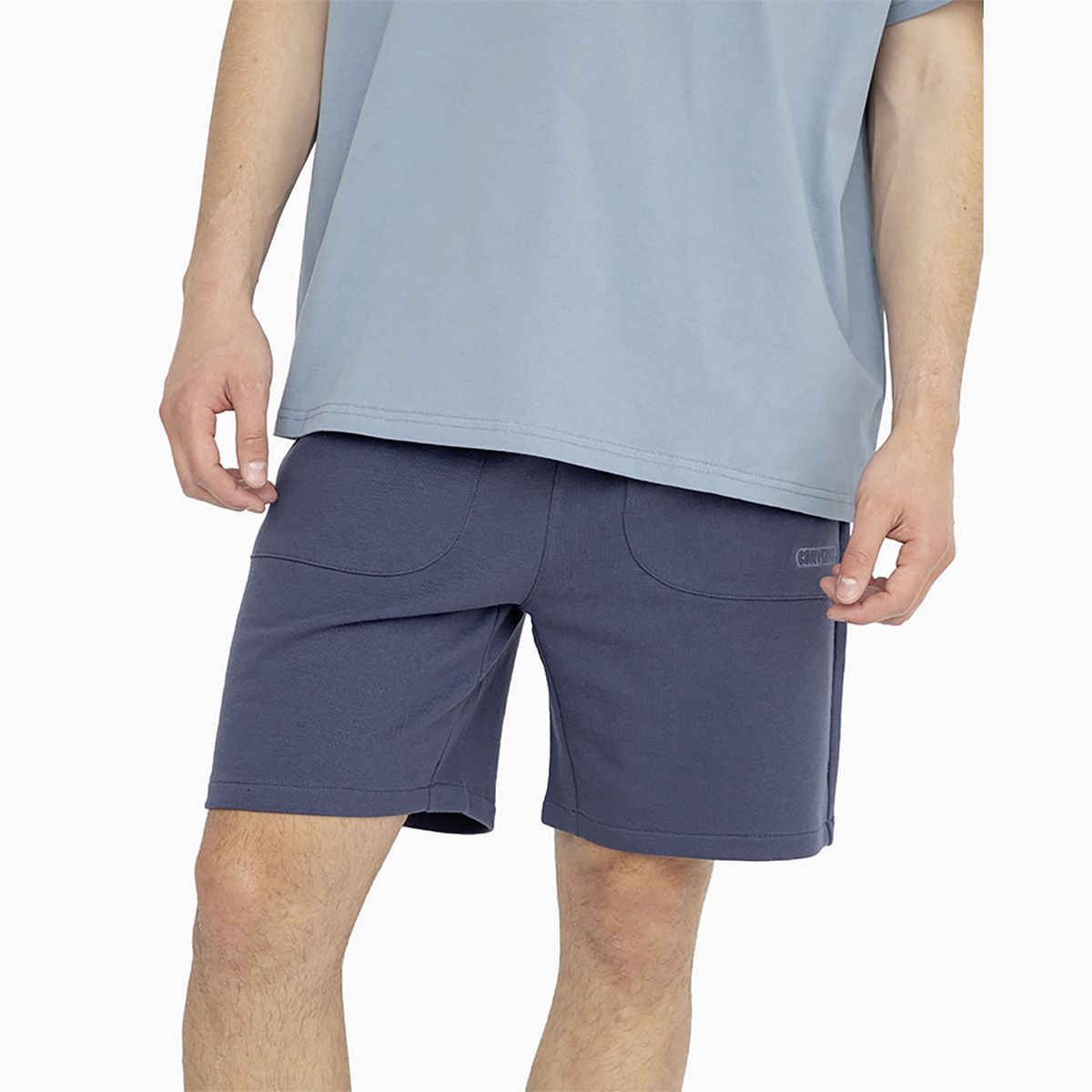 CONVERSE - Short Converse Your Logo Hombre Azul