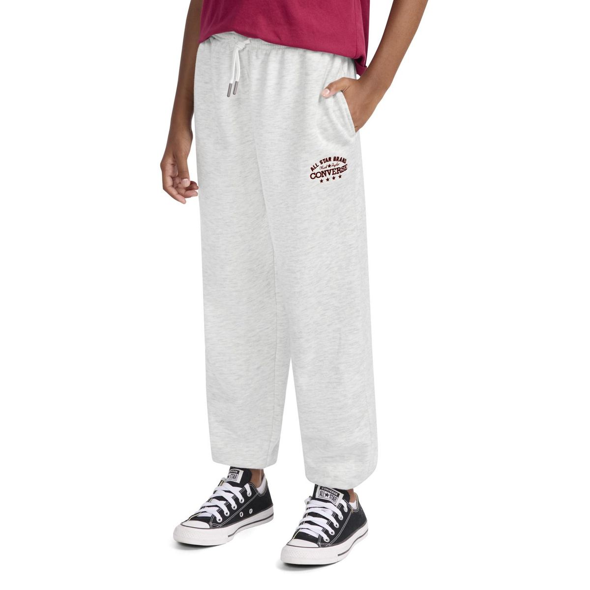 CONVERSE - Pantalón Converse Relaxed Knit Jr. Niños Gris