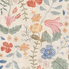 BAZHARS - Alfombra Flores 160X230 cm BLOOM NOR H1269 1 VIN