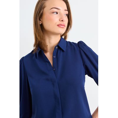 Imagen 2 del producto Blusa Lisa Mujer Azul