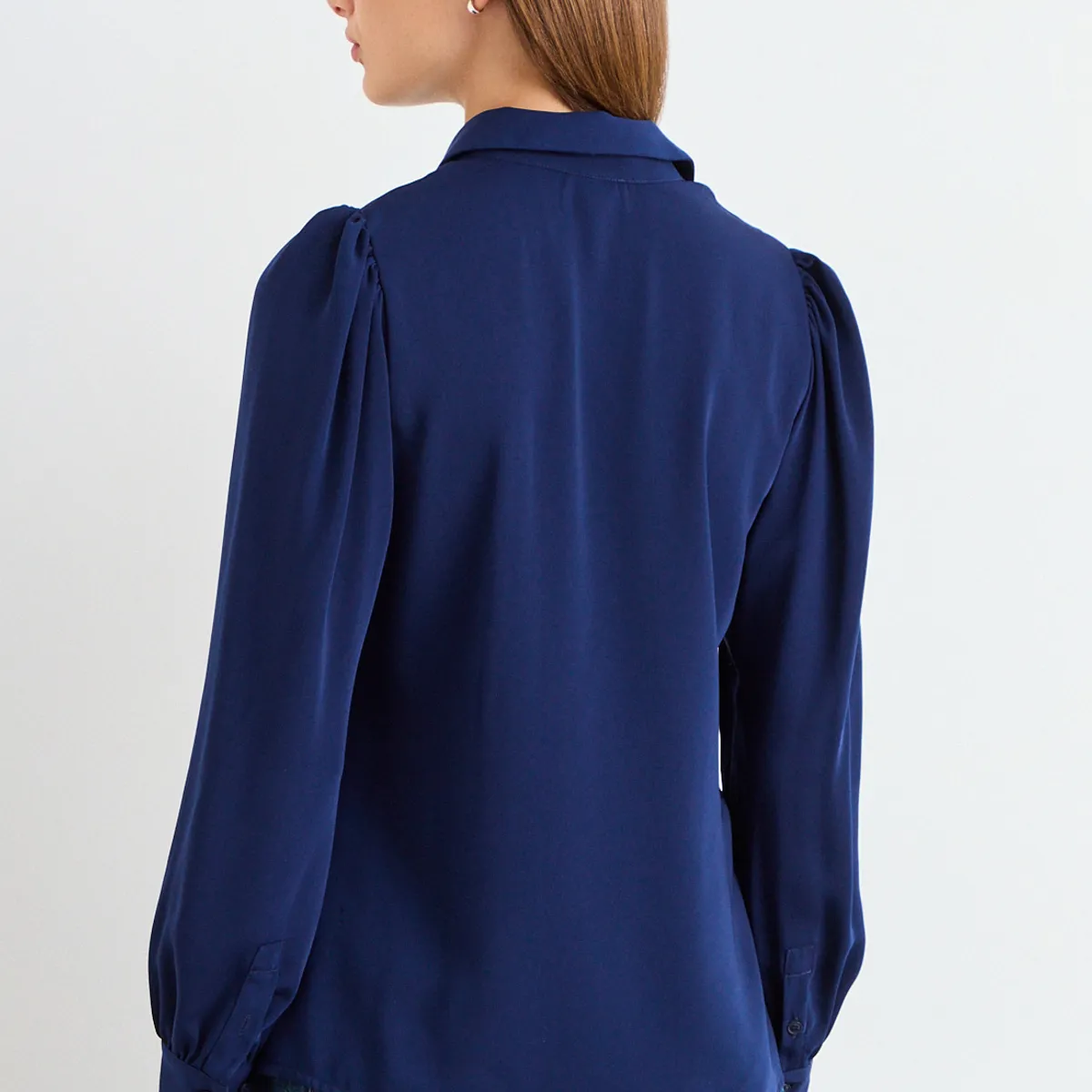 IO - Blusa Lisa Mujer Azul Io