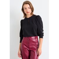 Blusa Lisa Mujer Negro