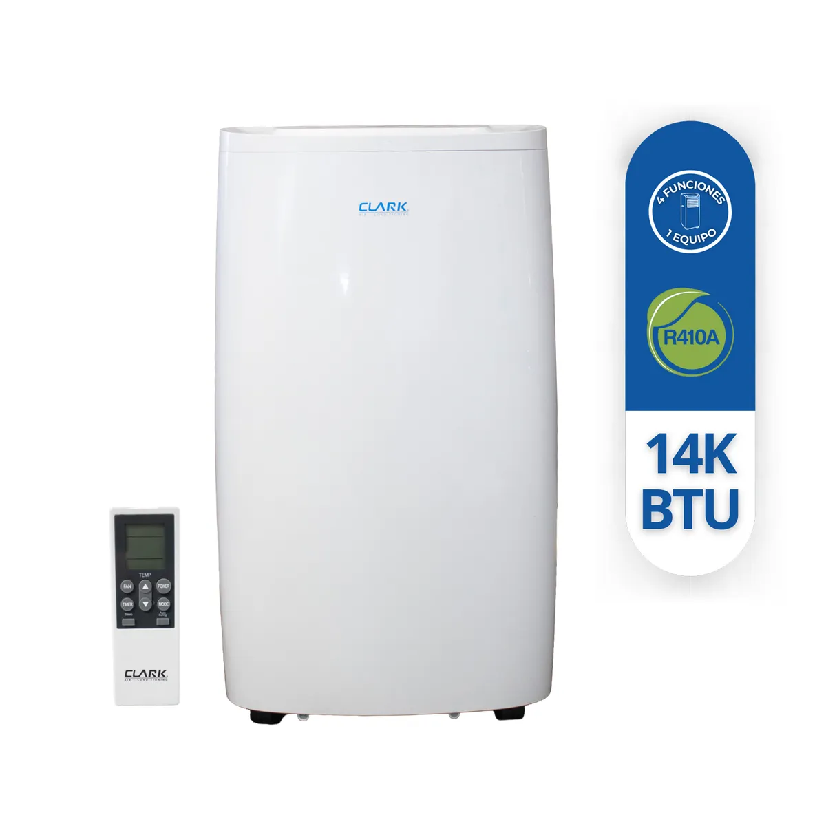 CLARK - AIRE ACONDICIONADO PORTATIL CLARK 14.000 BTU FRIO/CALOR