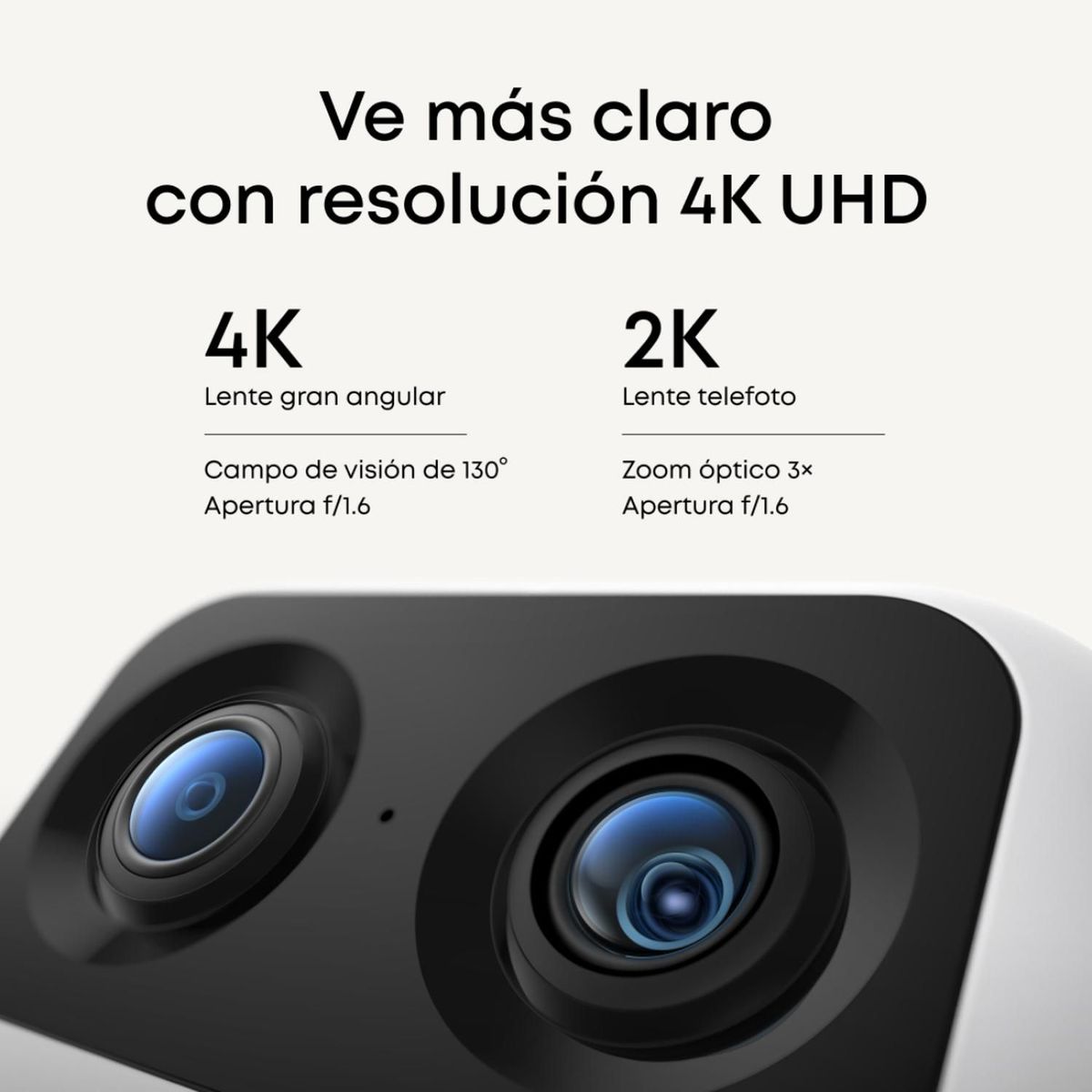 EUFY - Cámara de Seguridad Interior 4K UHD 360° Eufy S350
