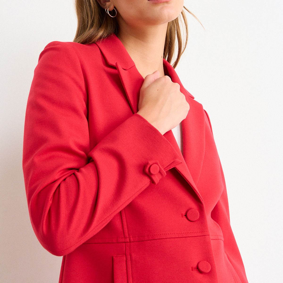 IO - Blazer Liso Mujer Rojo Io