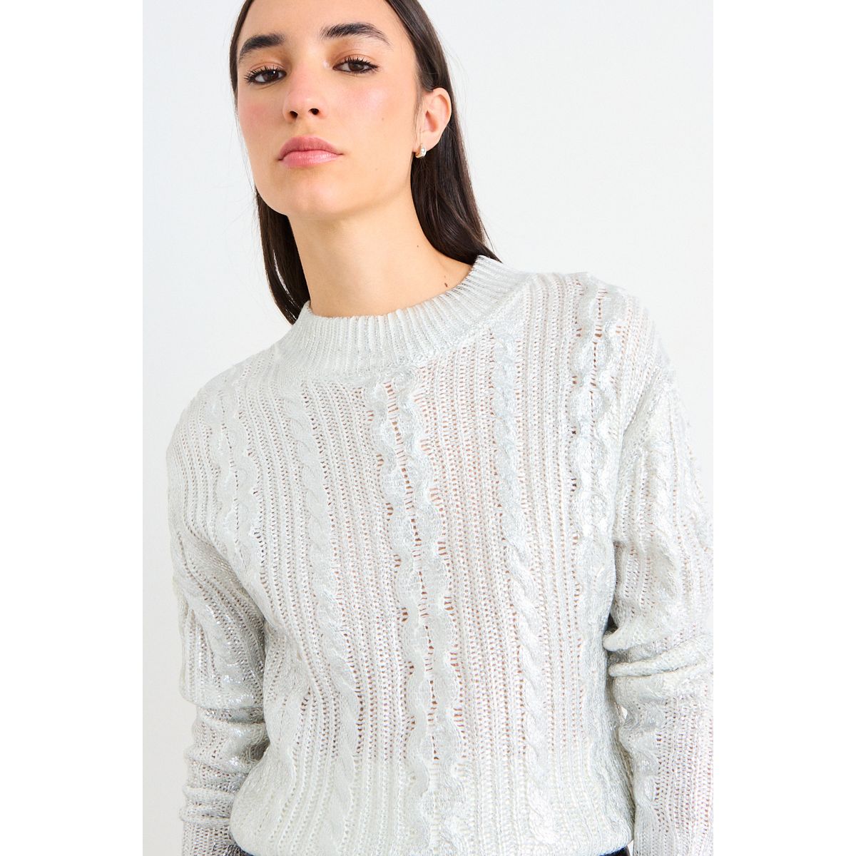 IO - Sweater Liso Mujer Blanco Io