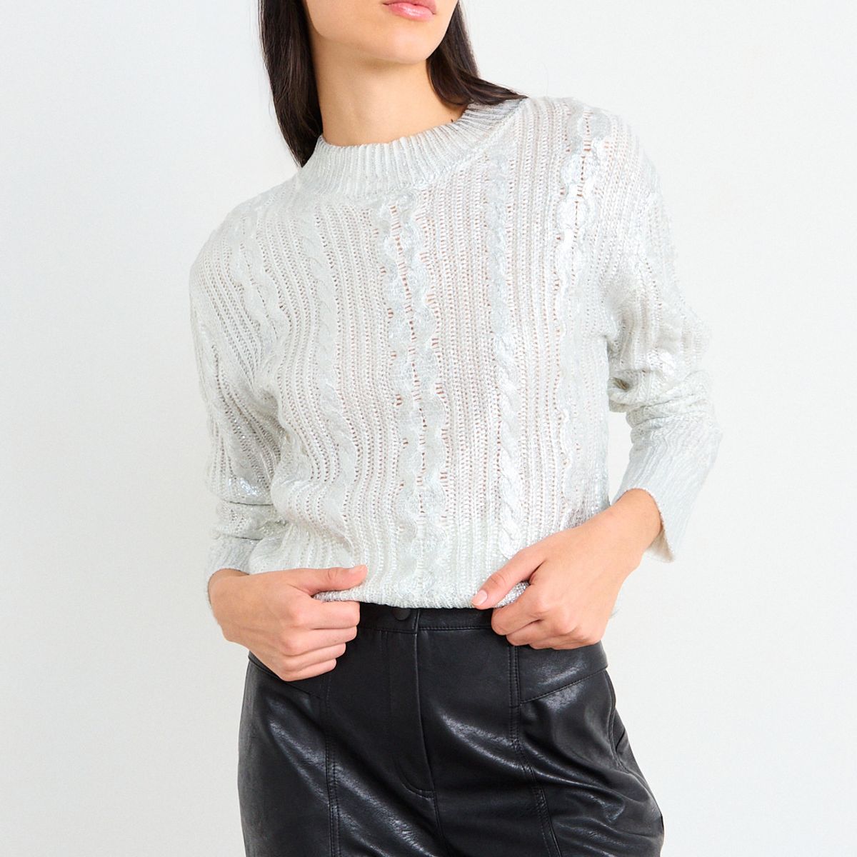 IO - Sweater Liso Mujer Blanco Io