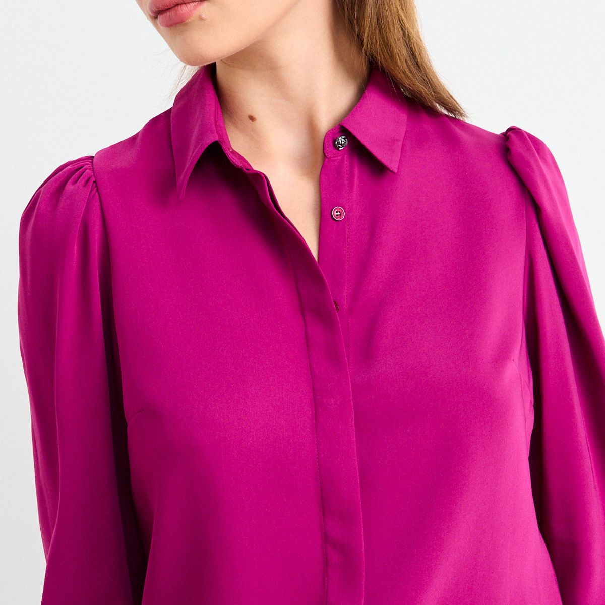 IO - Blusa Lisa Mujer Fucsia Io