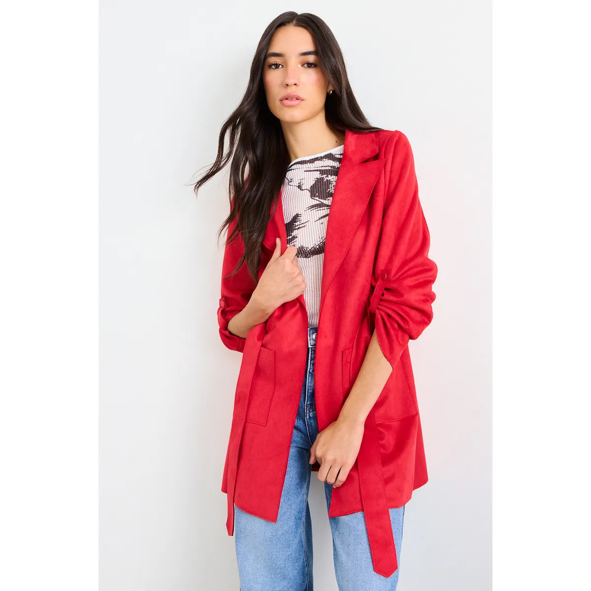 IO - Tapado Liso Mujer Rojo Io