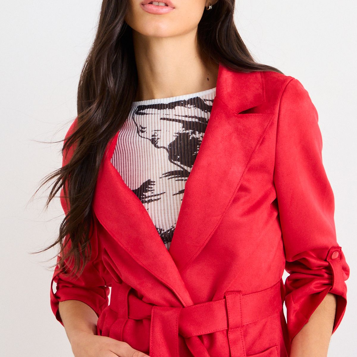 IO - Tapado Liso Mujer Rojo Io
