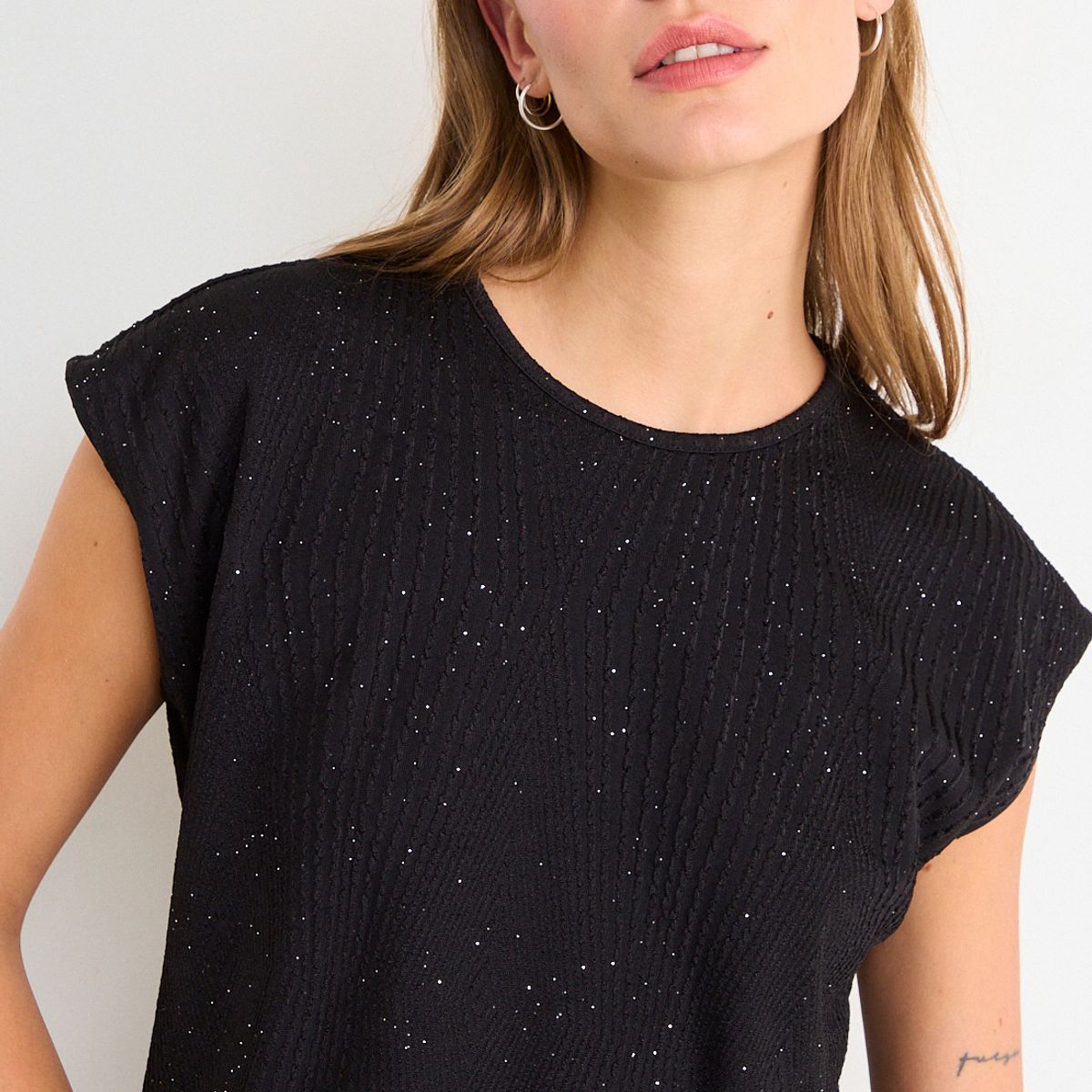 IO - Polera Lisa Mujer Negro Io