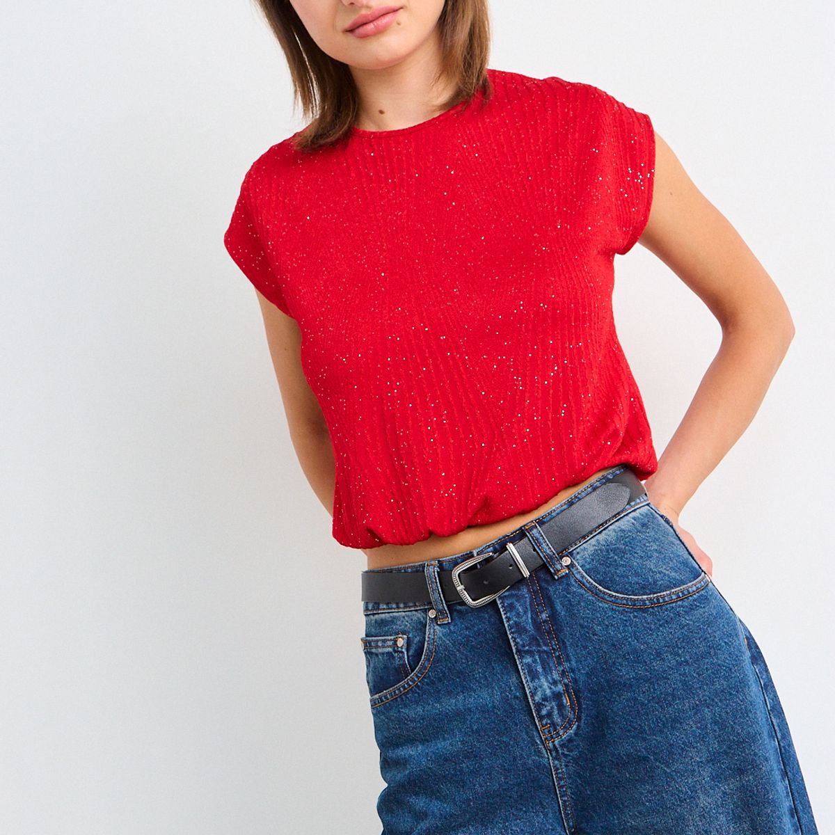 IO - Polera Lisa Mujer Rojo Io