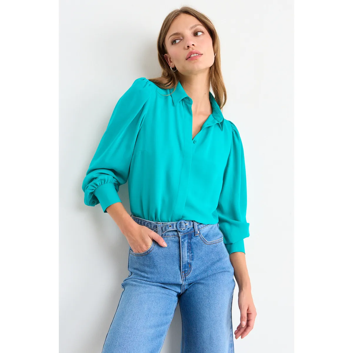 IO - Blusa Lisa Mujer Calipso Io