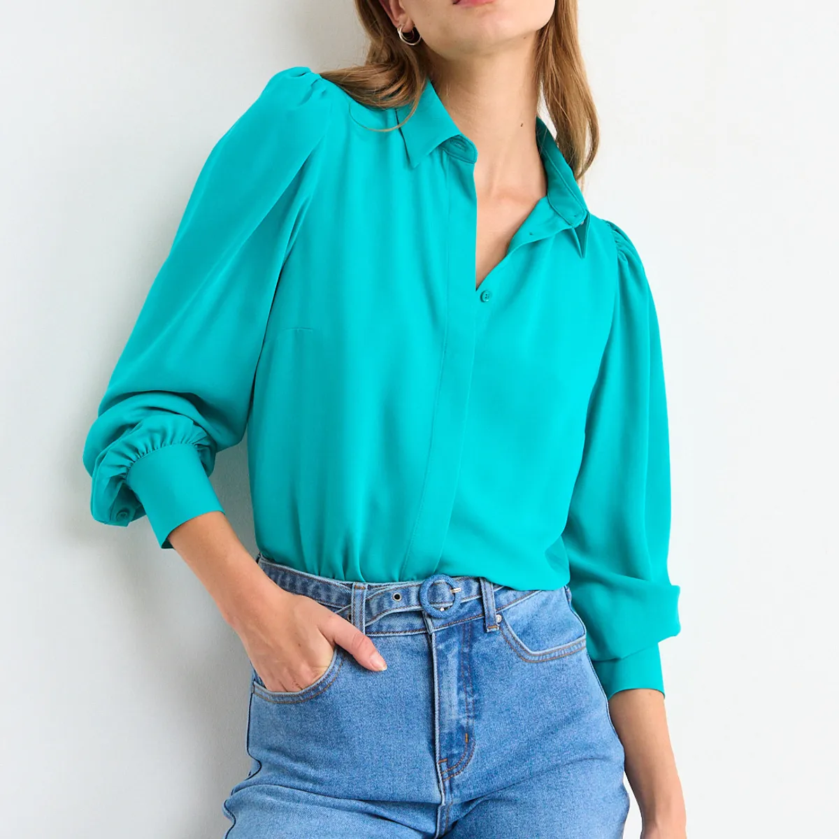 IO - Blusa Lisa Mujer Calipso Io