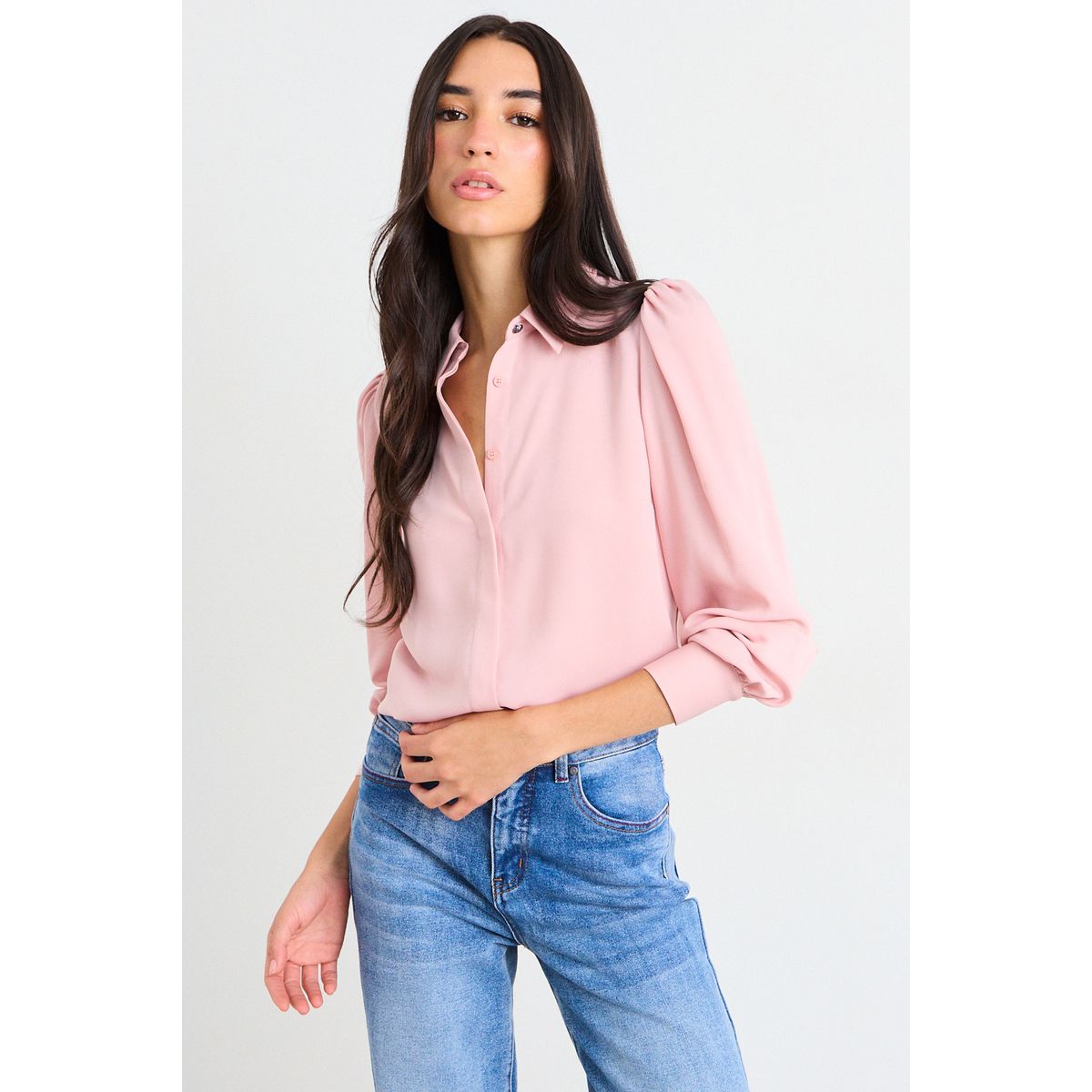 IO - Blusa Lisa Mujer Rosa Io