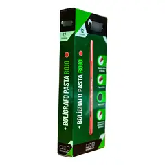 TORRE - Lápiz Pasta Punta Media 1mm Tinta Roja Caja x12 Unidades