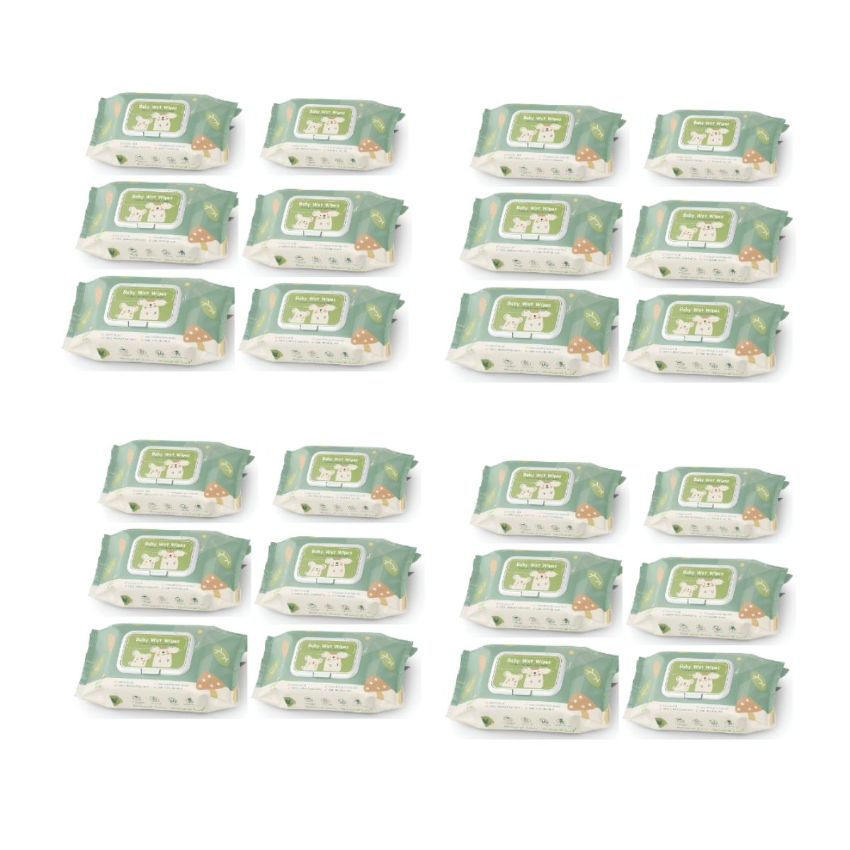 LUBABYCAS - Toallitas Húmedas Con Tapa Pack 24x80 Unidades LuBabycas